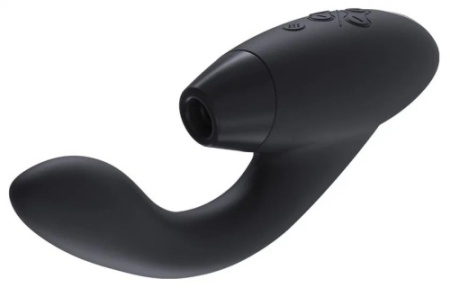 Womanizer Duo 2 – вибратор для точки G и вакуумно-волновой стимулятор клитора черный